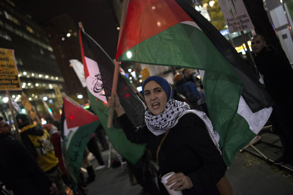 Rally held in LA against Israeli offensive in Gaza