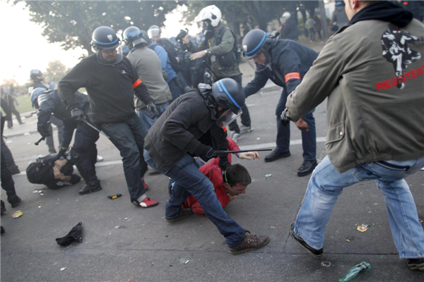 Protest against France's gay marriage law in Paris