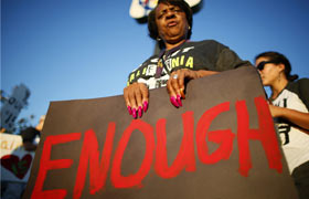 US fast-food workers stage protest