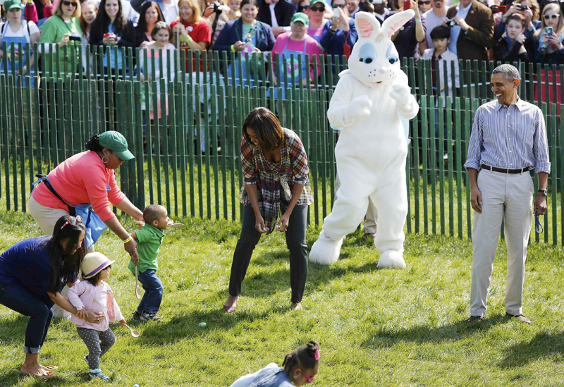 Obamas host White House Easter Egg Roll