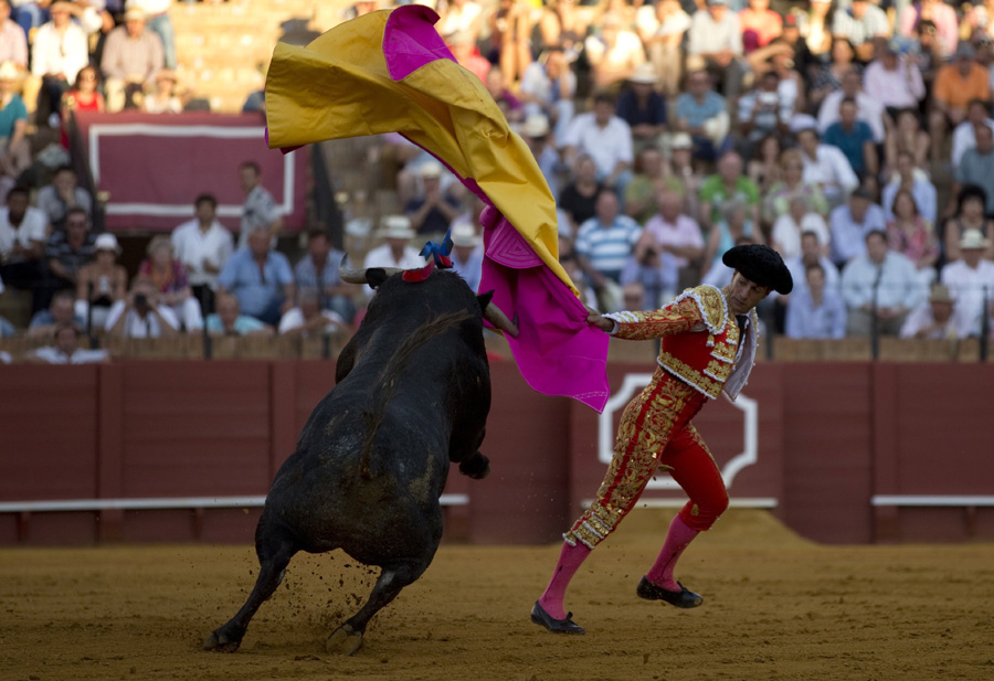 Matadors perform in southern Spain