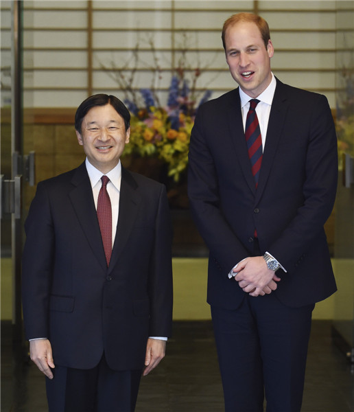 Japan greets Prince William