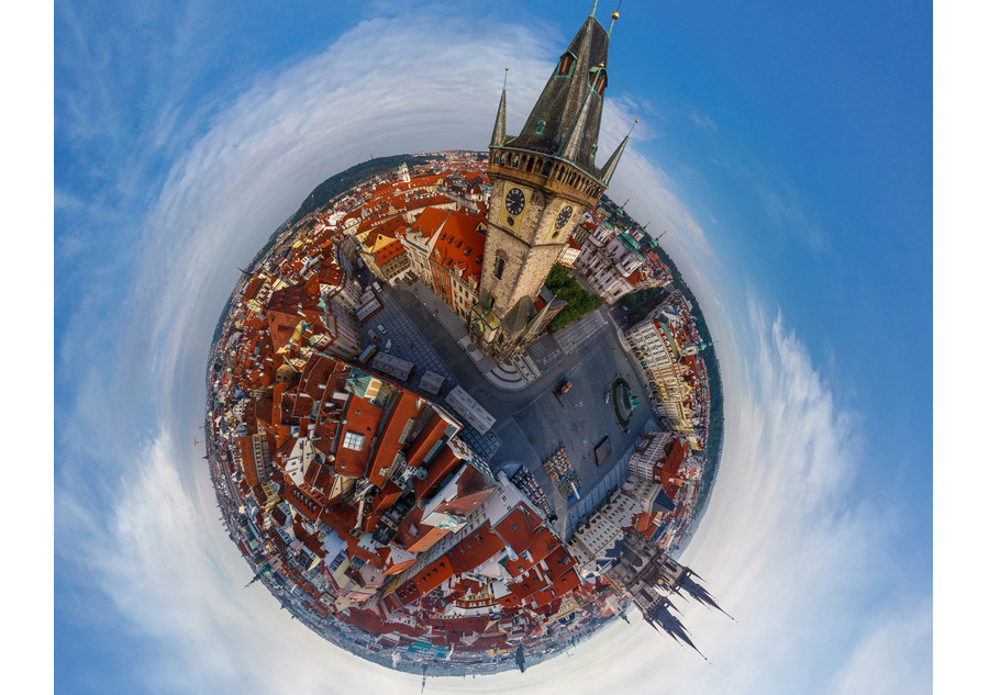 Your city in the shape of tiny round planet