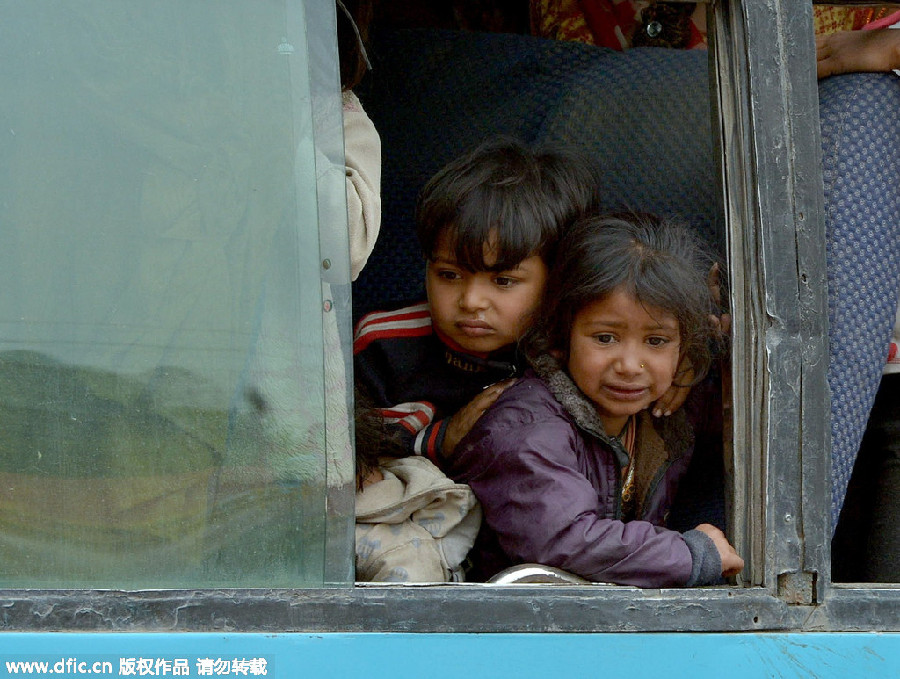 Mass exodus from Kathmandu