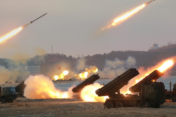 DPRK carries out long-range artillery drill