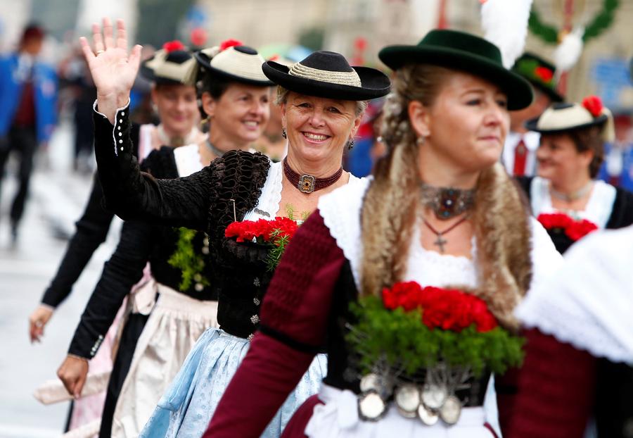 Oktoberfest parade held in Munich