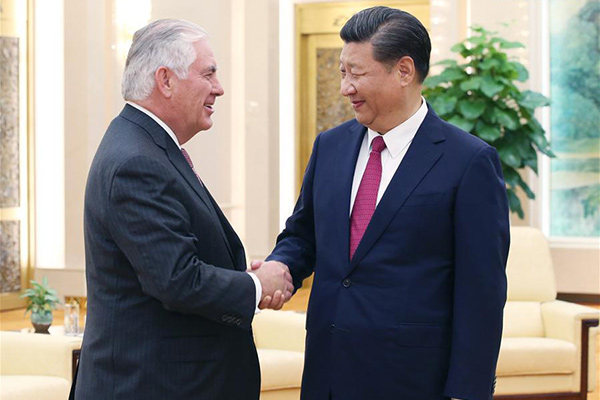 President Xi meets US secretary of state